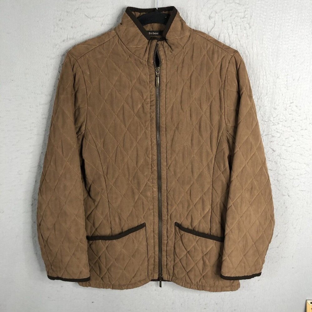 Barbour Tan Quilted Jacket